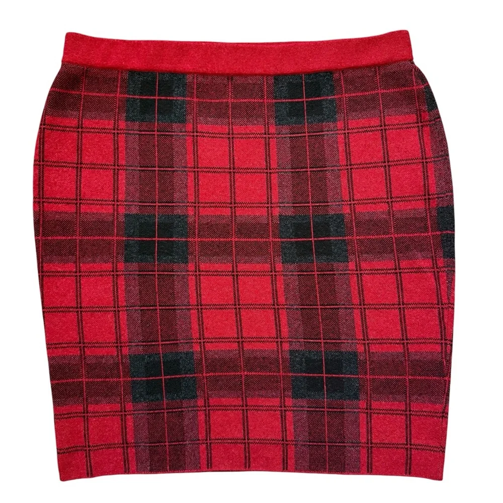 Lane Bryant Plus Plaid Sweater Skirt